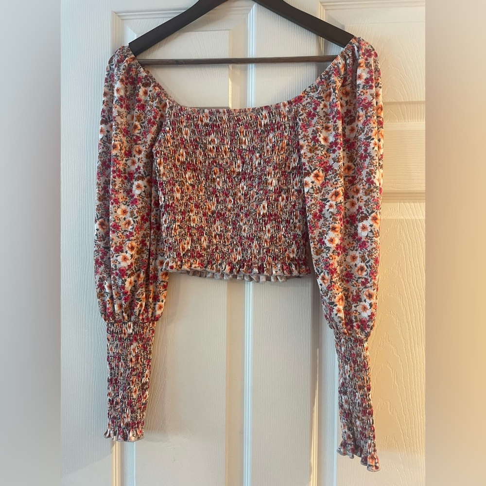Floral Smocked Women's Top